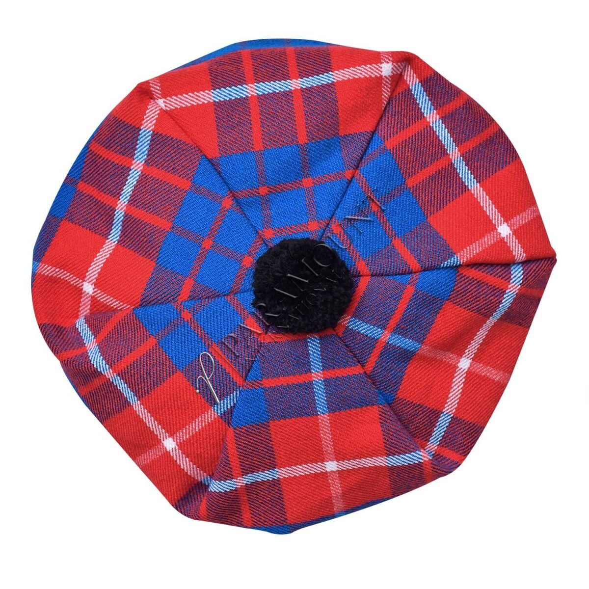 Hamilton Red Tam O'Shanter Wholesale | Classic Scottish Headwear in Bulk - Image 2