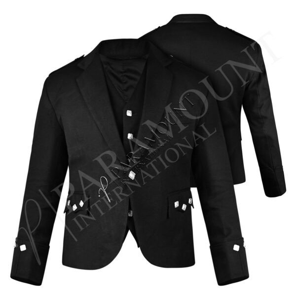 Black Argyll Jacket & Vest