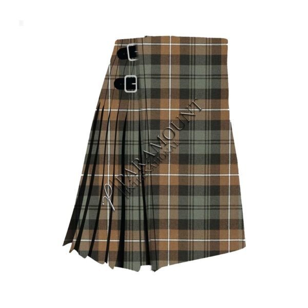 Kilt for Men | Black Watch Weathered Polyviscose Kilt 8 Yards