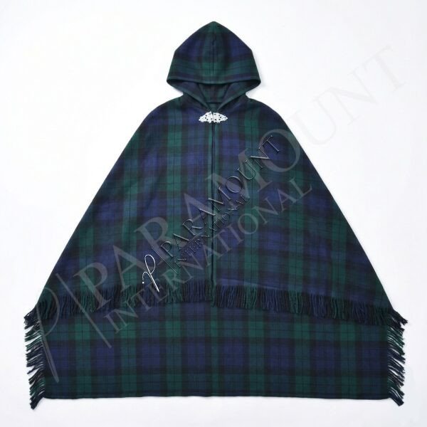 Women Tartan Cloak | Black Watch