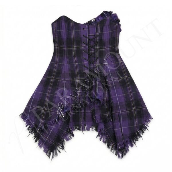 Women Tartan Corset | Passion of Scotland Purple