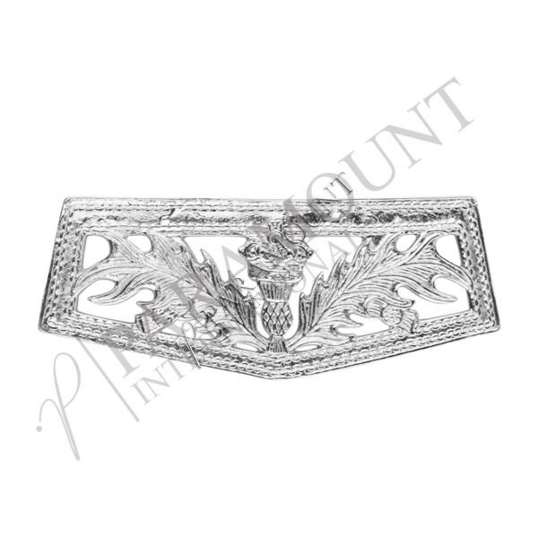 Crowned Thistle Cantle | Chrome