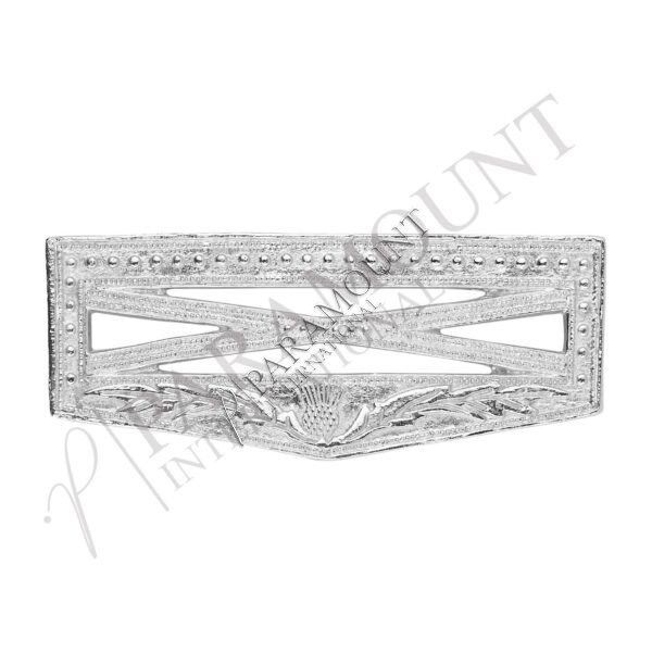 Thistle Cross Cantle | Chrome