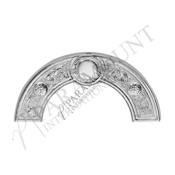 Thistle Knot Cantle | Chrome