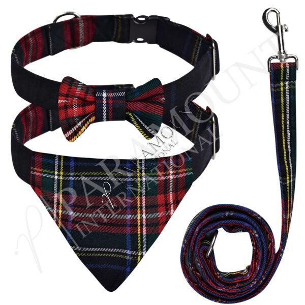 Black Stewart Tartan Pet Set