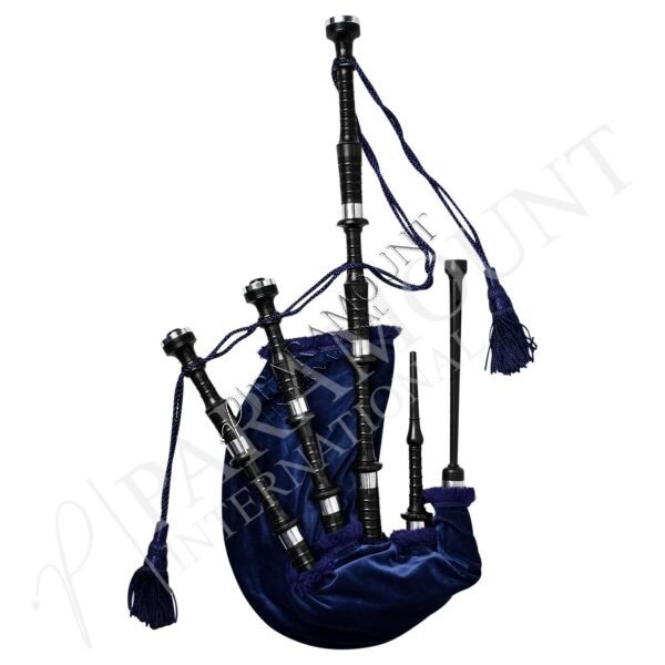 Full Size Bagpipe | Black Rosewood Full Silver