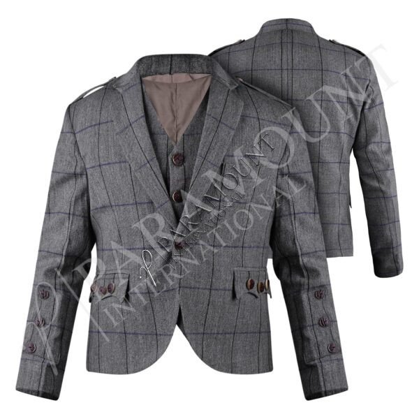 Grey Tweed Crail Jacket & Vest