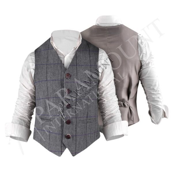 Grey Tweed Crail Vest