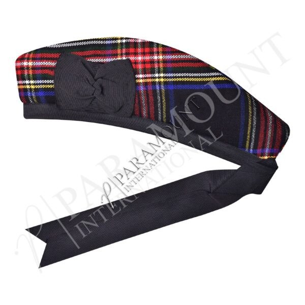 Tartan Glengarry Hat | Black Stewart