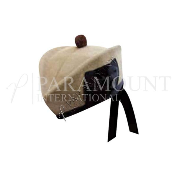 Tartan Glengarry Hat | Plain Khaki