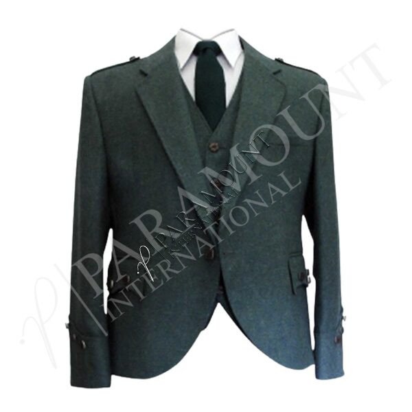 Green Tweed Jacket & Vest
