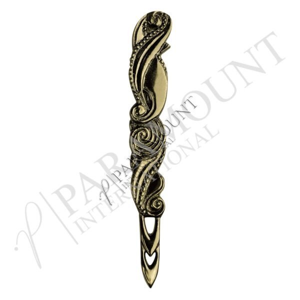 Kilt Pin | Celtic Swirl Pewter Antique
