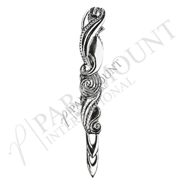 Kilt Pin | Celtic Swirl Pewter Chrome