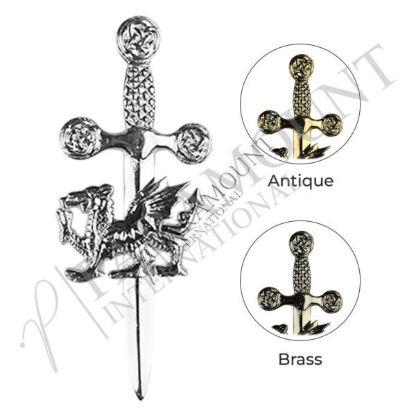 Kilt Pin | Dragon Sword Pin