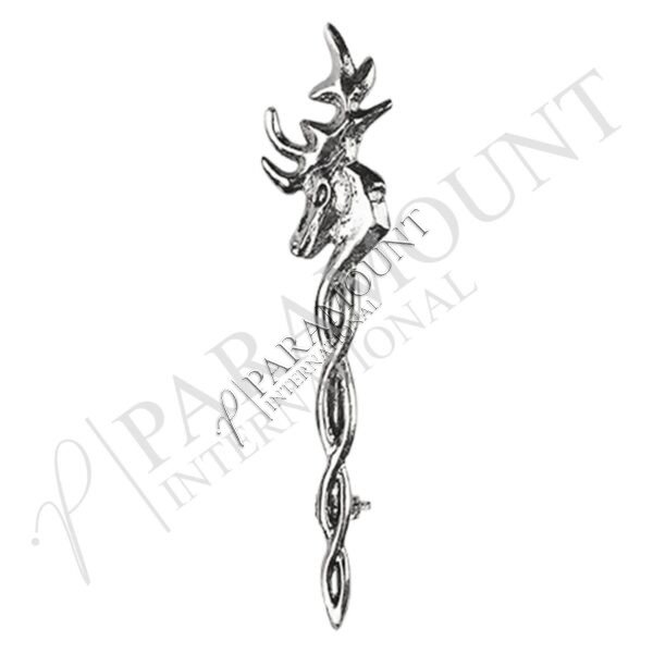 Kilt Pin | Vintage Stag Pewter Chrome