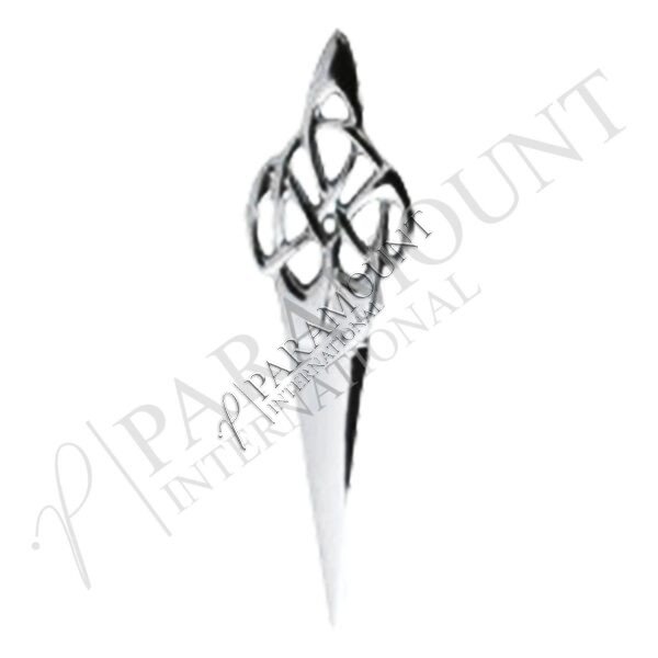 Kilt Pin | Highland Swirl Chrome Finish