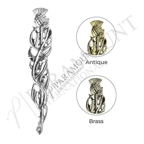 Kilt Pin | Braided Thistle Pin
