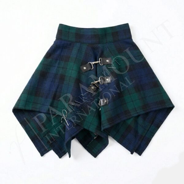Women Pixie Skirt with Buckle | Black Watch