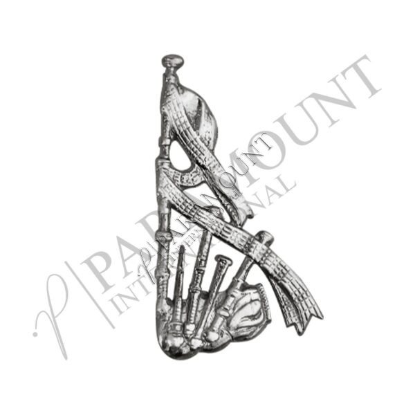 Sporran Badge | Bagpipe Chrome