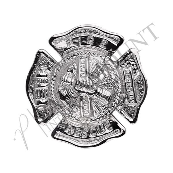Sporran Badge | Firefighter Chrome