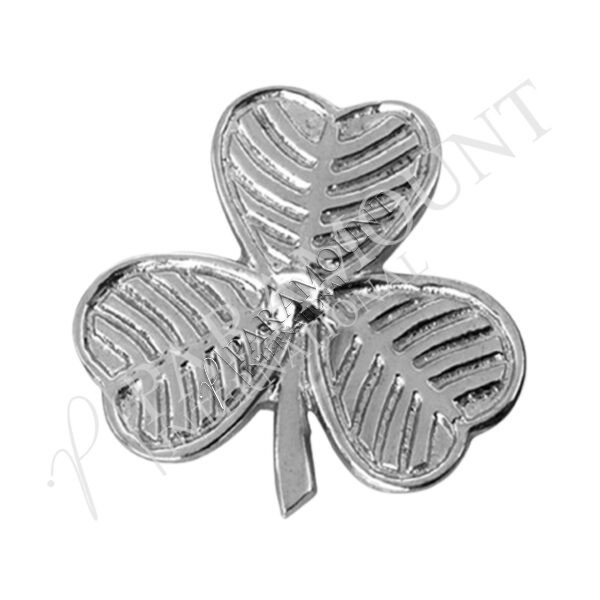 Sporran Badge | Irish Shamrock Chrome