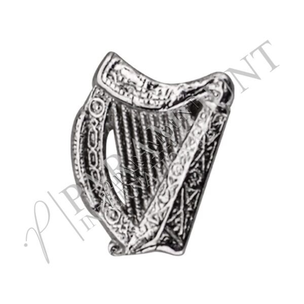 Sporran Badge | Irish Harp Chrome