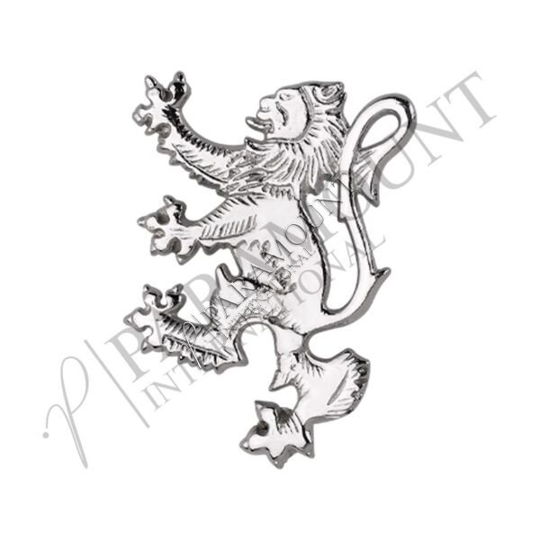 Sporran Badge | Lion Rampant Chrome