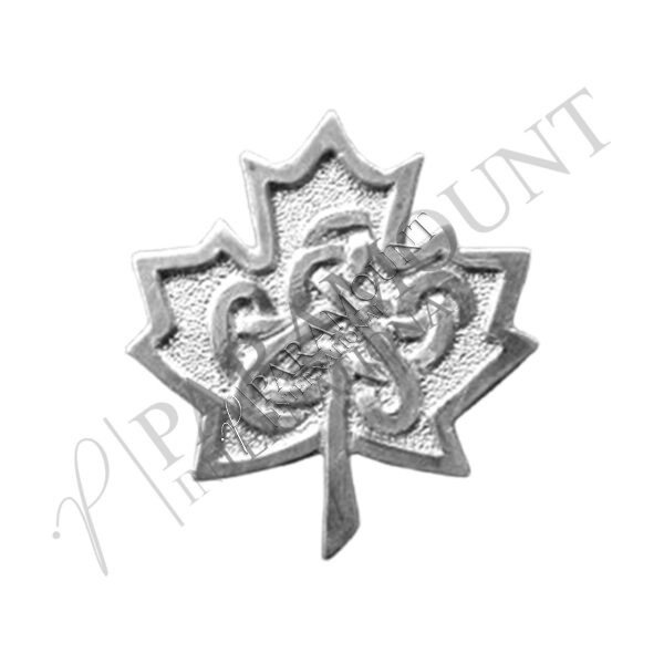 Sporran Badge | Maple Leaf Chrome