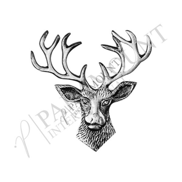 Sporran Badge |Stag Head Chrome