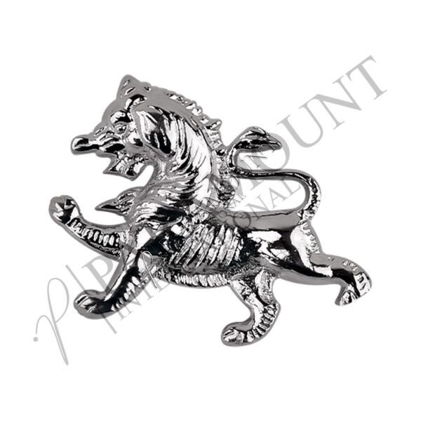 Sporran Badge | Welsh Dragon Chrome