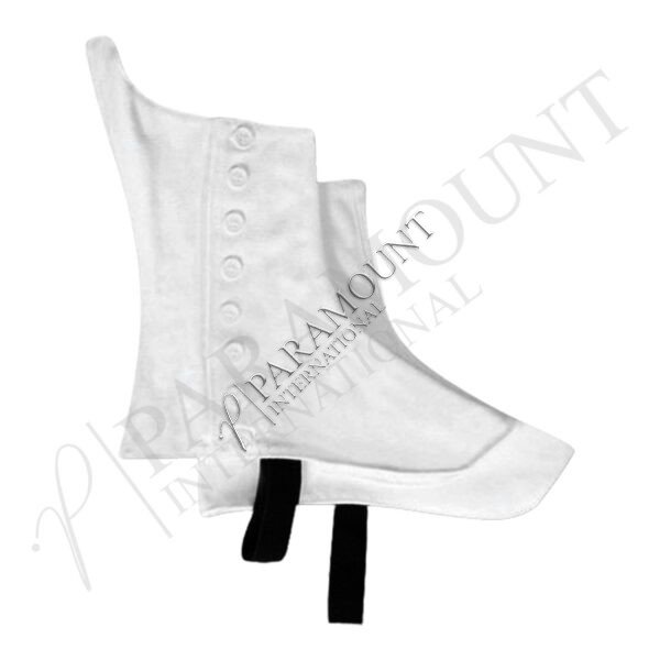 White Kilt Spats | Traditional Highland Footwear Cover