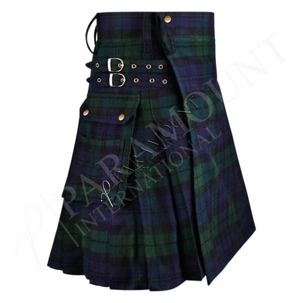 Men's Tartan Utility Kilt | 16oz Black Watch Tartan Kilt