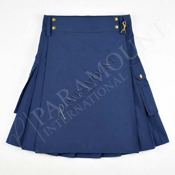 Plain Utility Kilt | Dark Blue