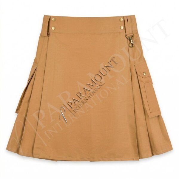 Plain Utility Kilt | Khaki