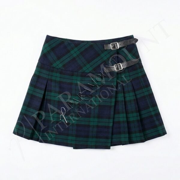 Women Tartan Skirt | Black Watch