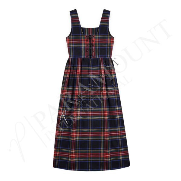 Women Scottish Tartan Dress | Black Stewart