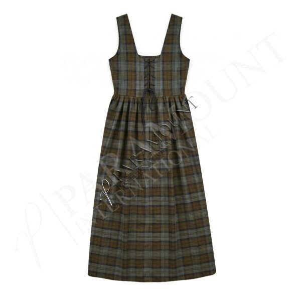 Women Scottish Tartan Dress | Black Watch Weathered