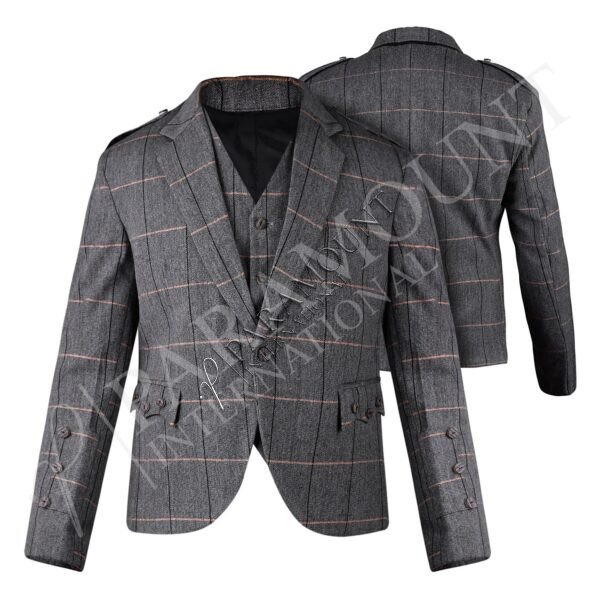Grey Tweed Crail Jacket & Vest