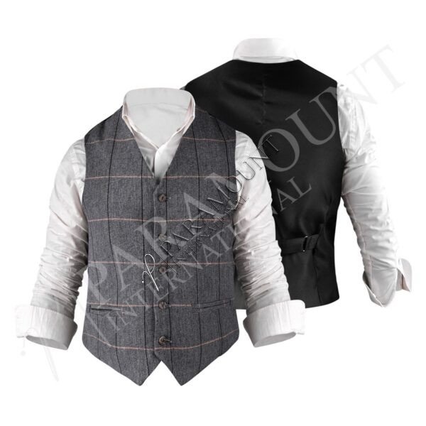 Grey Tweed Crail Vest