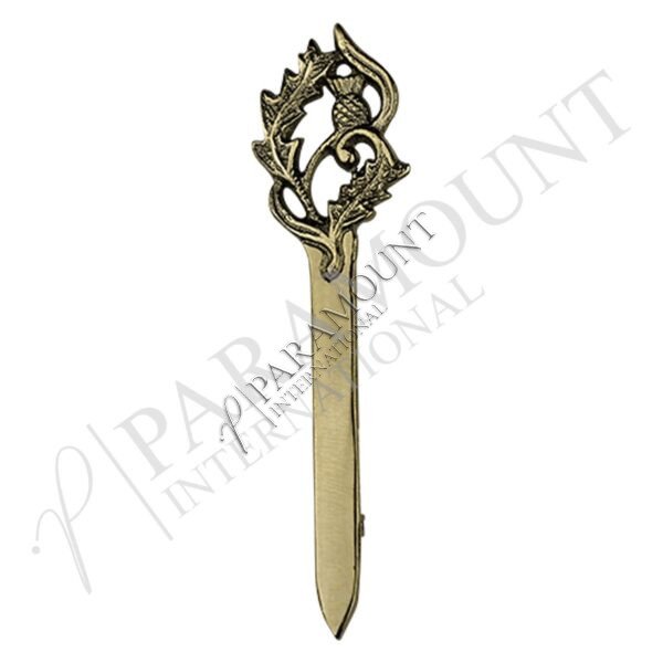 Kilt Pin | Premium Thistle Sword Pewter Antique